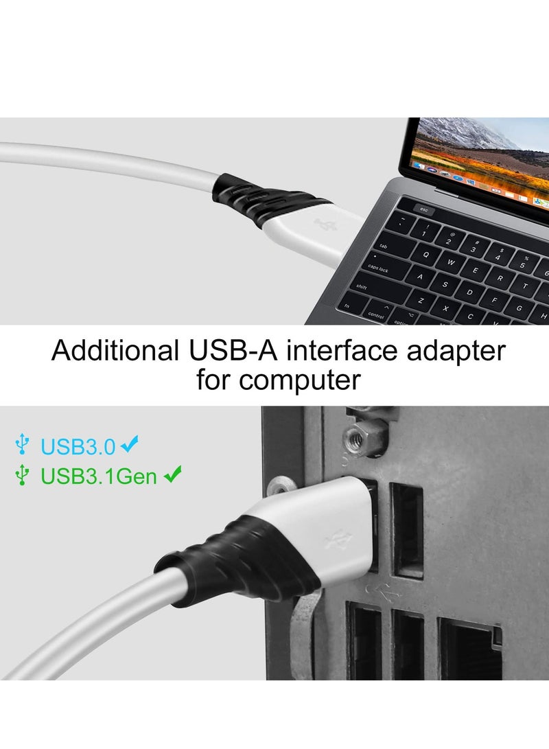 Link Cable for Quest 2/Quest VR Devices - 10 FT High Speed Data Transfer USB 3.0 to USB C Cable, Connects to Gaming PC for Steam VR Games