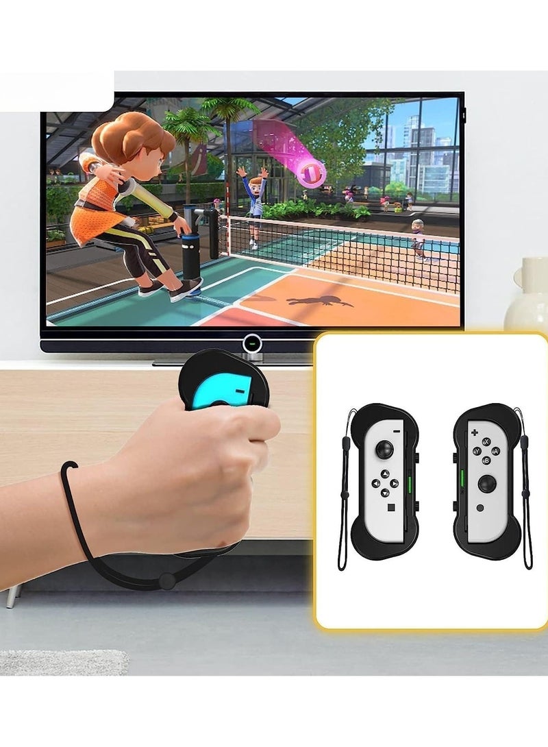 12 in 1 Family Accessories Kit for Nintendo Switch Sports Games:Tennis Rackets,Sword Grips,Golf Clubs,Wrist Dance Bands ,Leg Strap