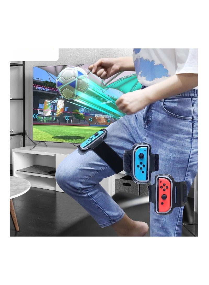 12 in 1 Family Accessories Kit for Nintendo Switch Sports Games:Tennis Rackets,Sword Grips,Golf Clubs,Wrist Dance Bands ,Leg Strap