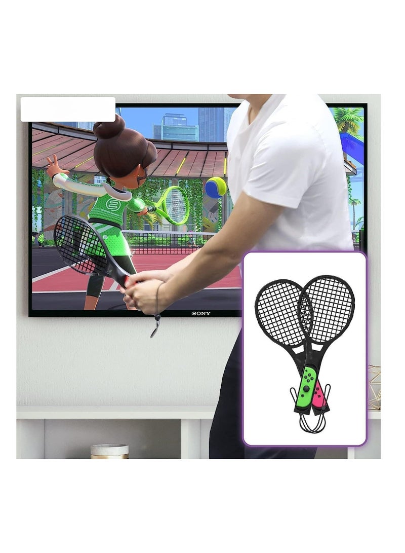 12 in 1 Family Accessories Kit for Nintendo Switch Sports Games:Tennis Rackets,Sword Grips,Golf Clubs,Wrist Dance Bands ,Leg Strap