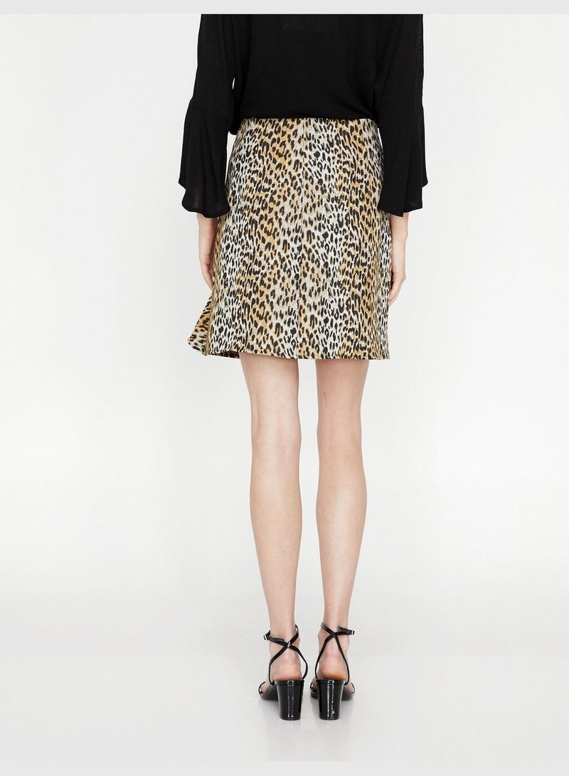 Leopard Patterned Skirt