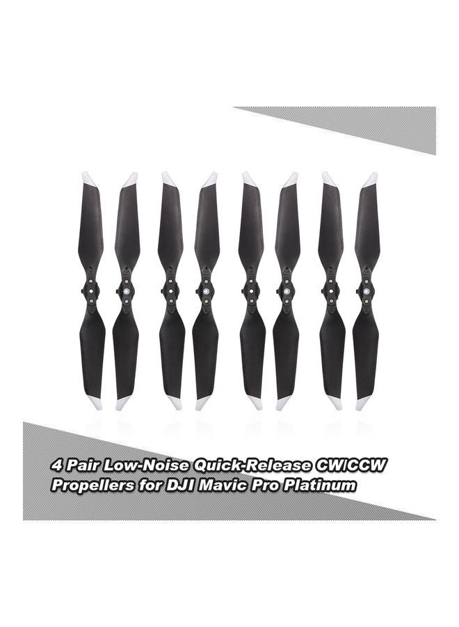 4 Pair 8331 Low-Noise Quick-Release CW/CCW Propellers 12x2.6x10.1cm