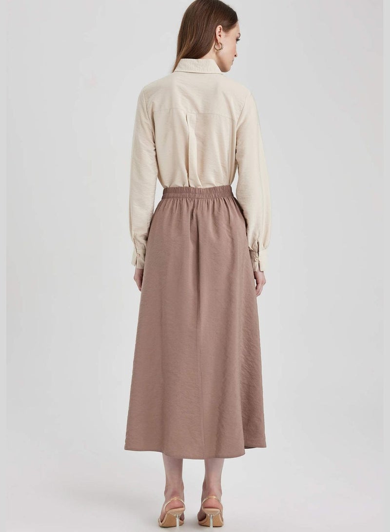 Woman A Line Woven Skirt