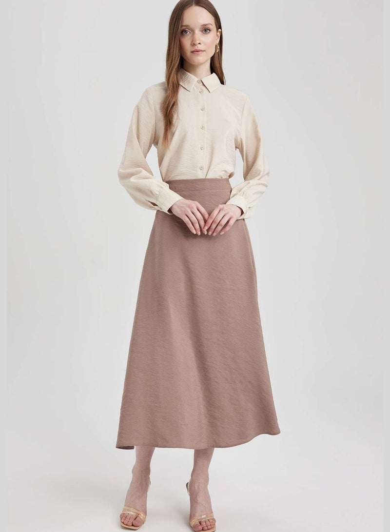 Woman A Line Woven Skirt