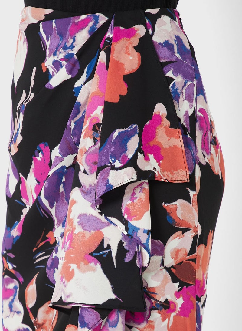 Floral Print Skirt