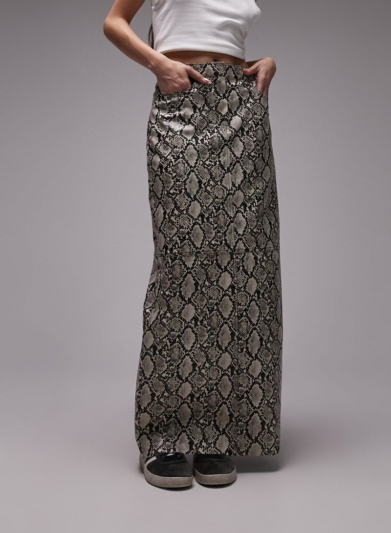 Printed Maxi Skirt