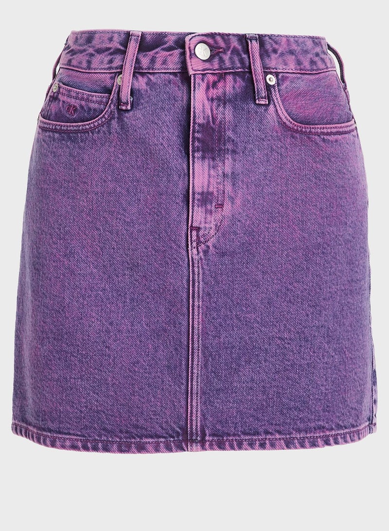A line mini skirt