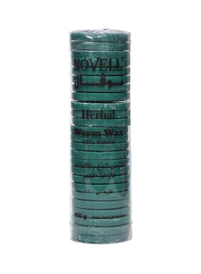Pack Of 25 Herbal Warm Wax Green 500grams