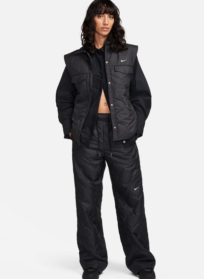 Essential High-Rise Woven Cargo Pants