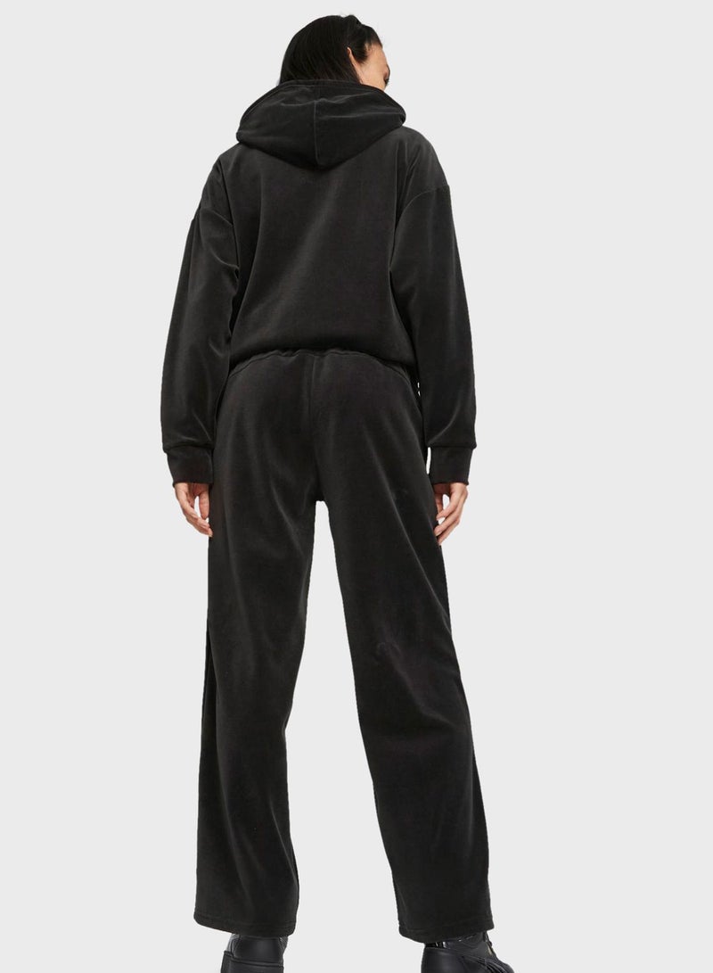 Essential Elevated Velour Straight Pants