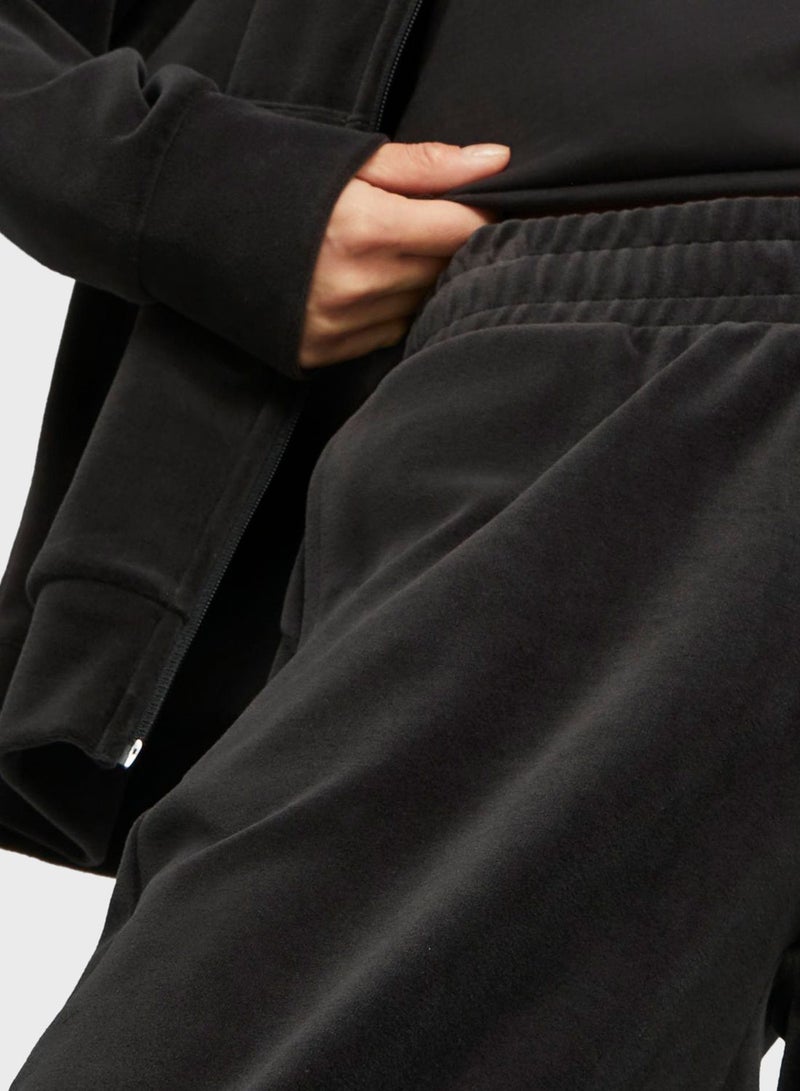 Essential Elevated Velour Straight Pants
