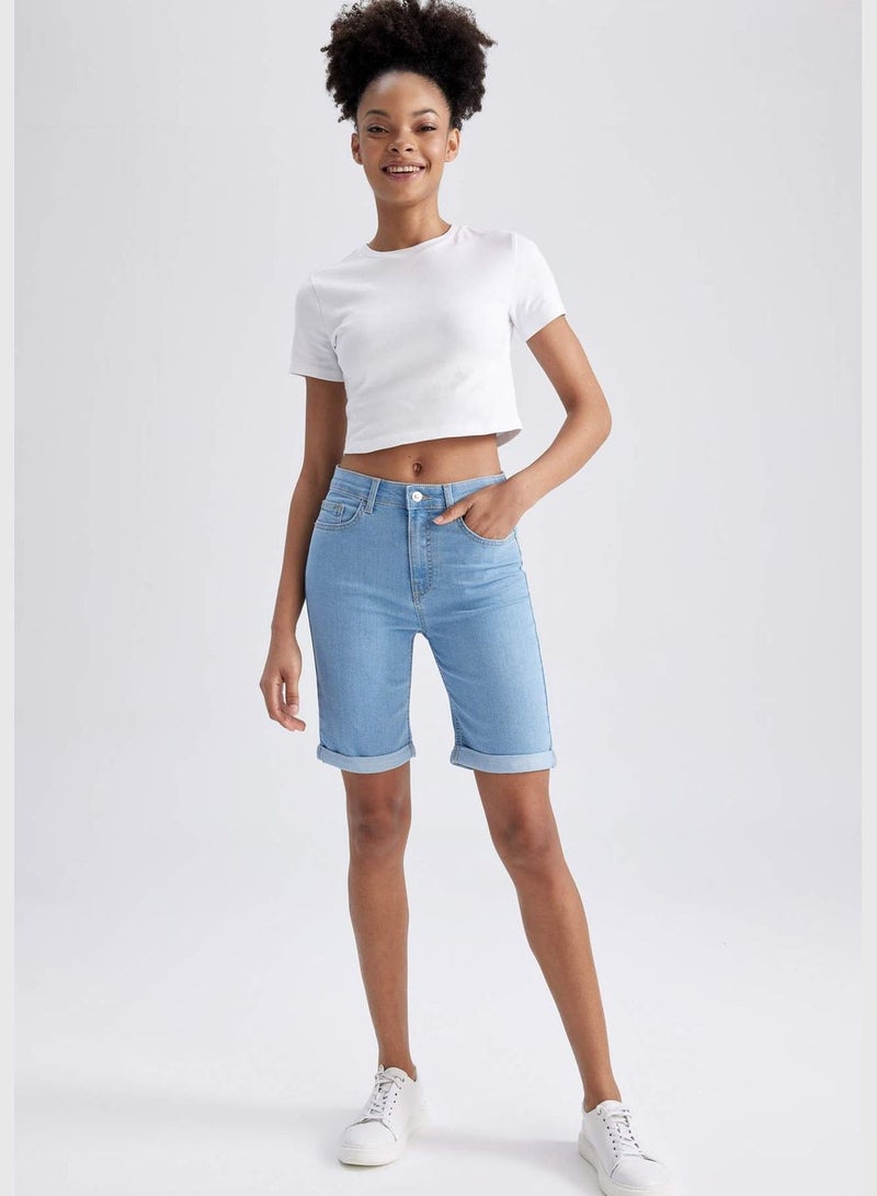 Woman Denim Bermuda