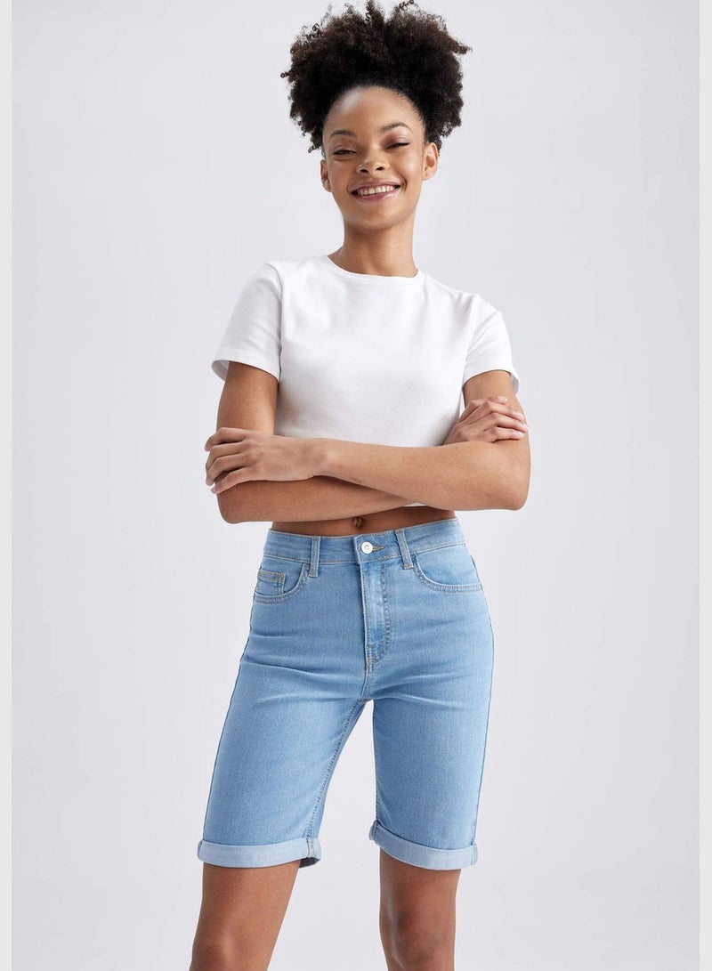 Woman Denim Bermuda