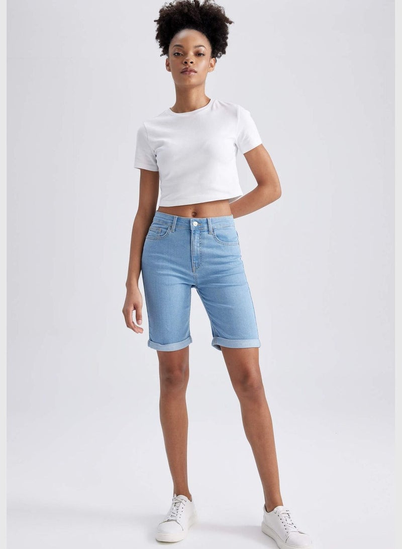 Woman Denim Bermuda