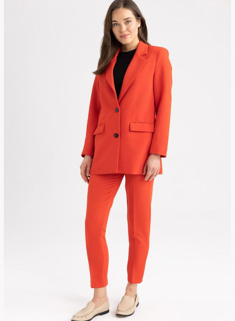 Woman Carrot Fit Woven Trousers