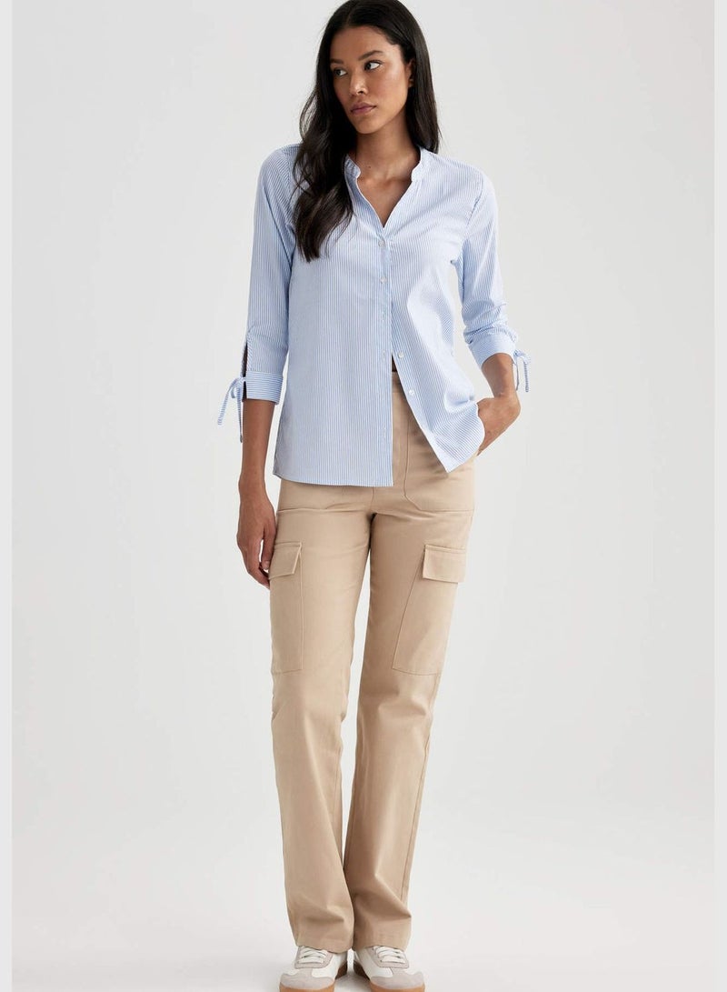Woman Cargo Fit Woven Trousers