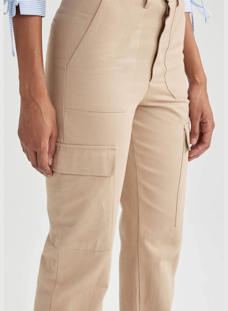 Woman Cargo Fit Woven Trousers