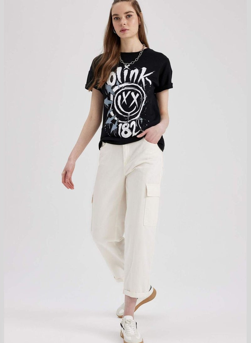 Woman Paperbag Cargo Woven Trousers