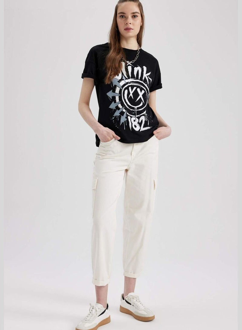 Woman Paperbag Cargo Woven Trousers