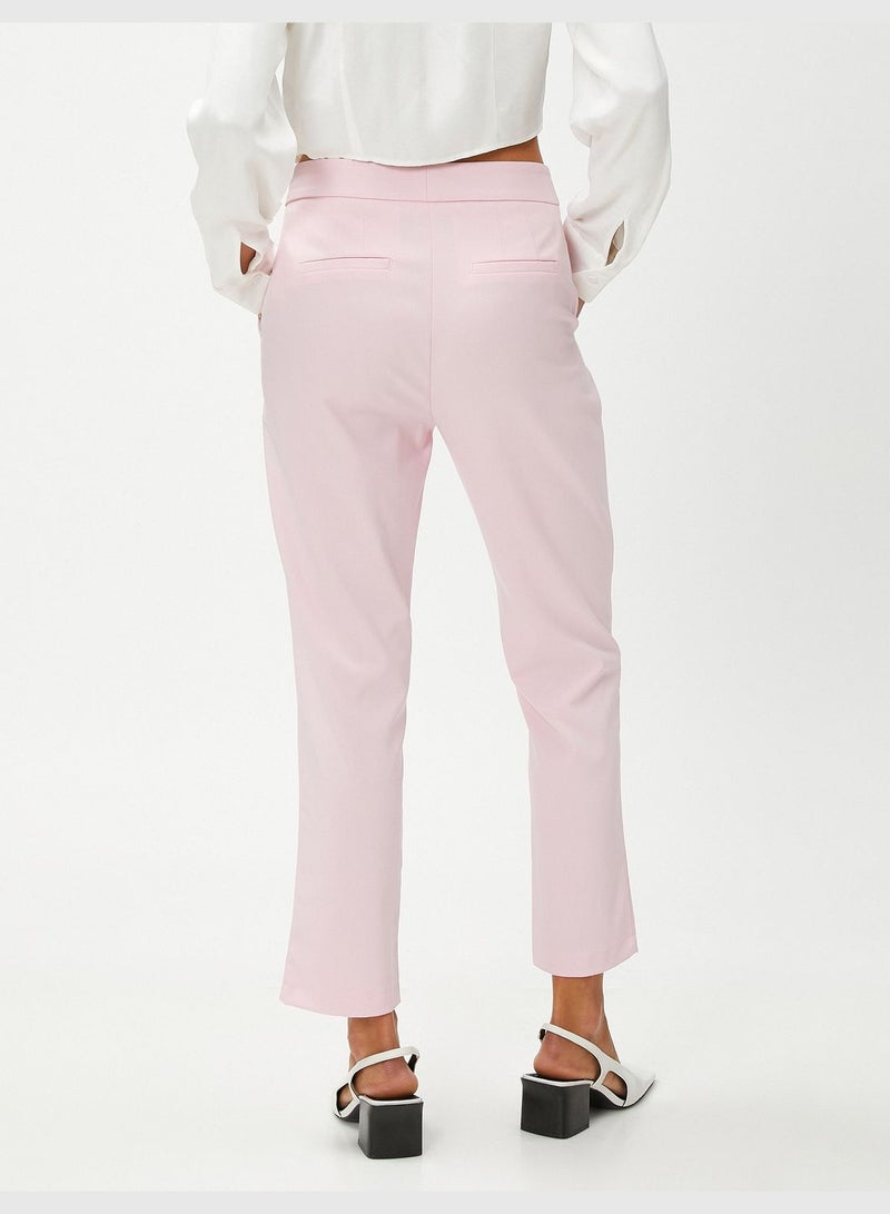 Basic Cigarette Trousers with Pocket