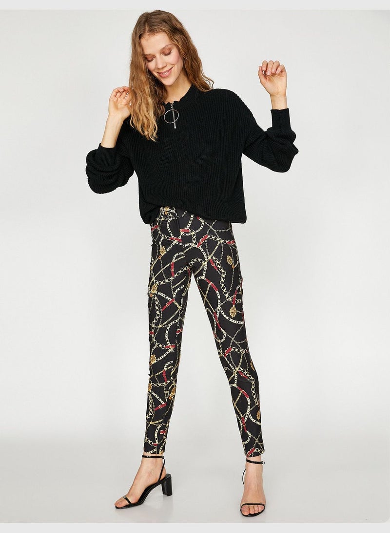 Patterned Trousers