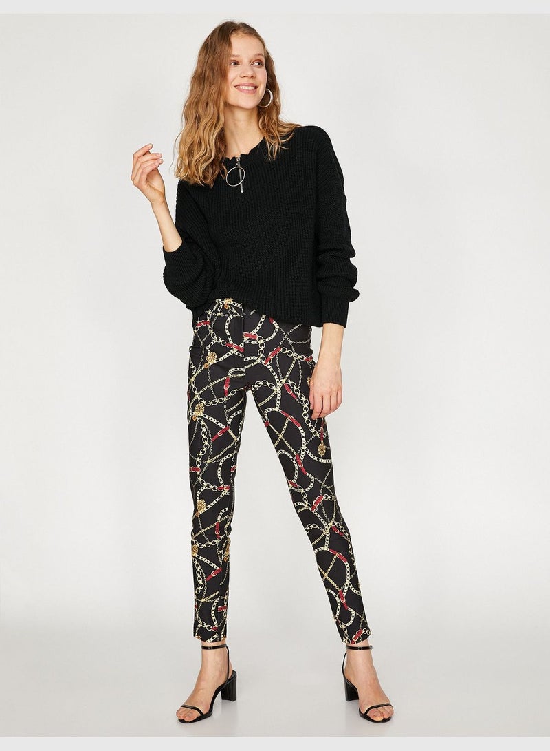 Patterned Trousers