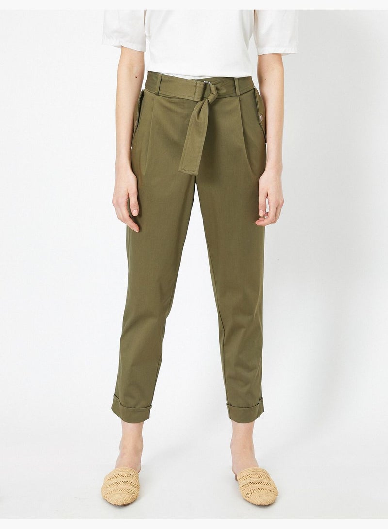 Belt Detailed Trousers