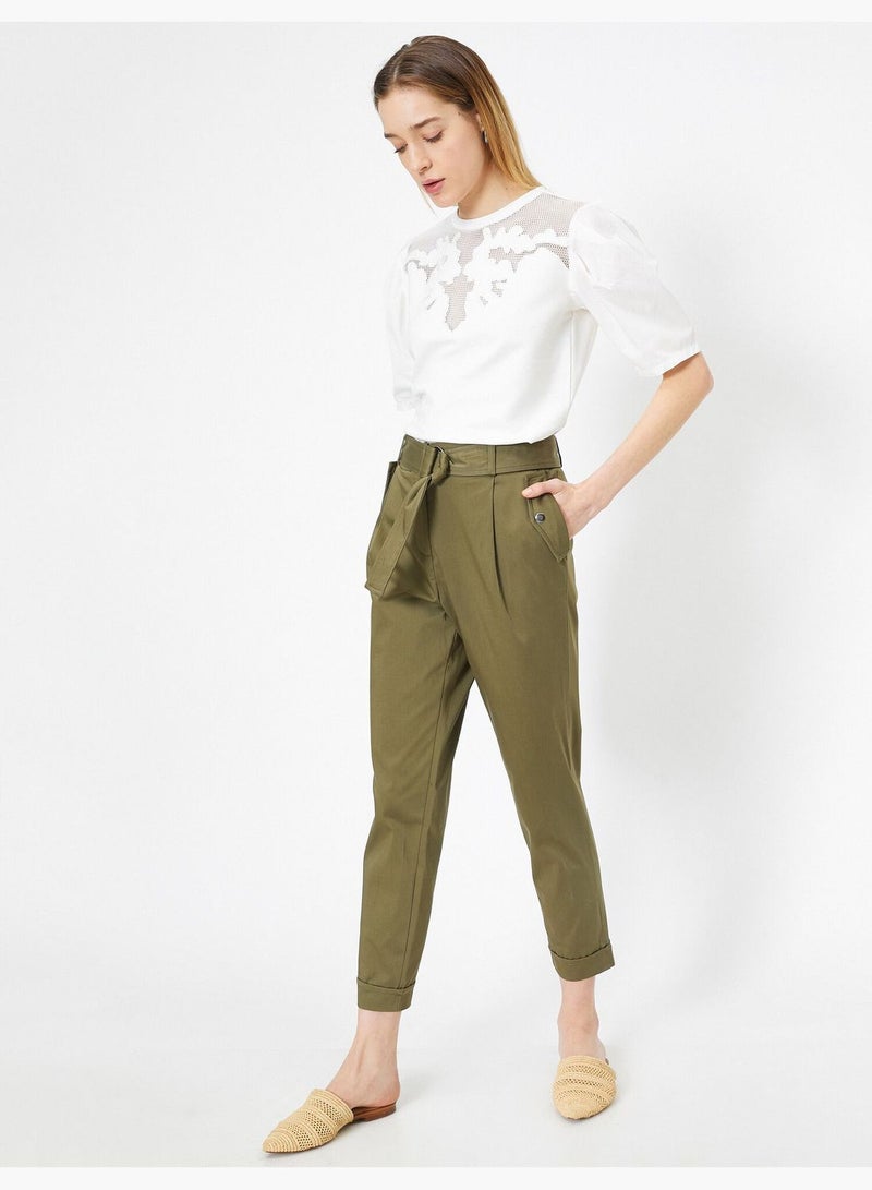 Belt Detailed Trousers