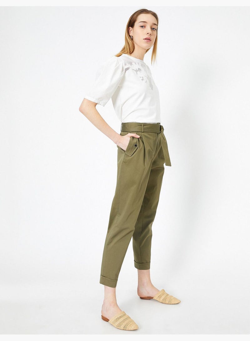 Belt Detailed Trousers