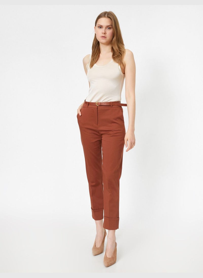 Belt Detailed Trousers