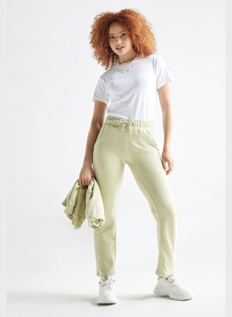 Drawstring High Waist Pants