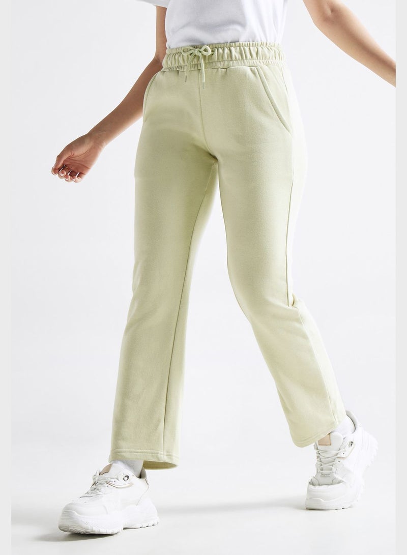 Drawstring High Waist Pants