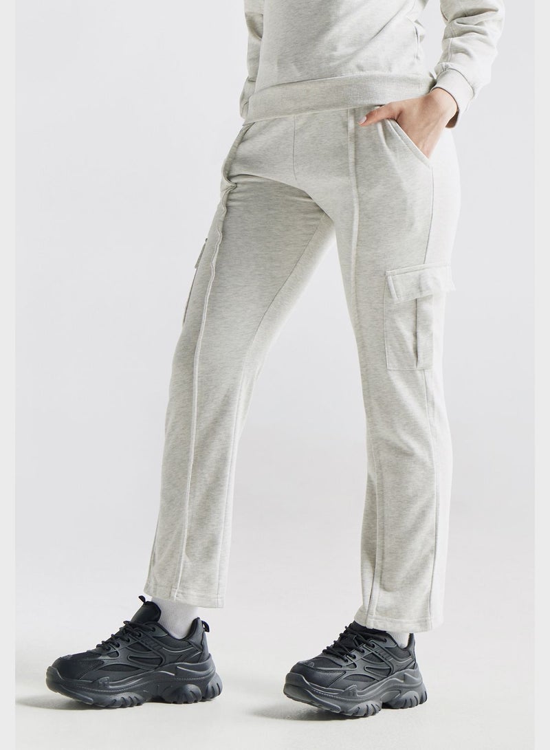 Drawstring High Waist Pants