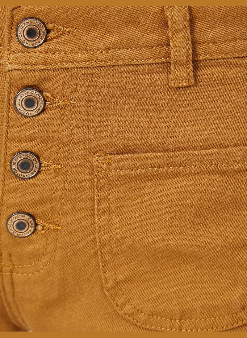 Button Detailed Trousers