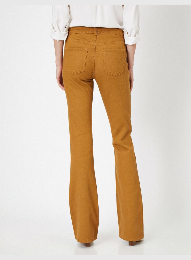 Button Detailed Trousers