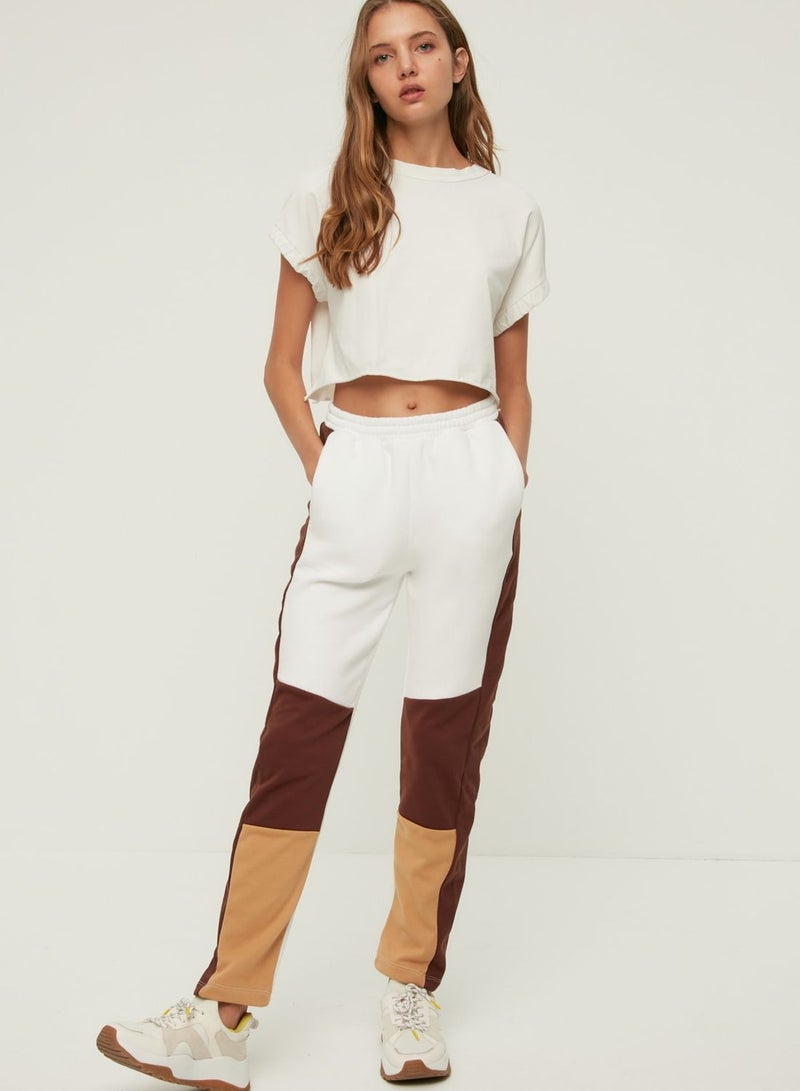 Colorblock High Waist Pants