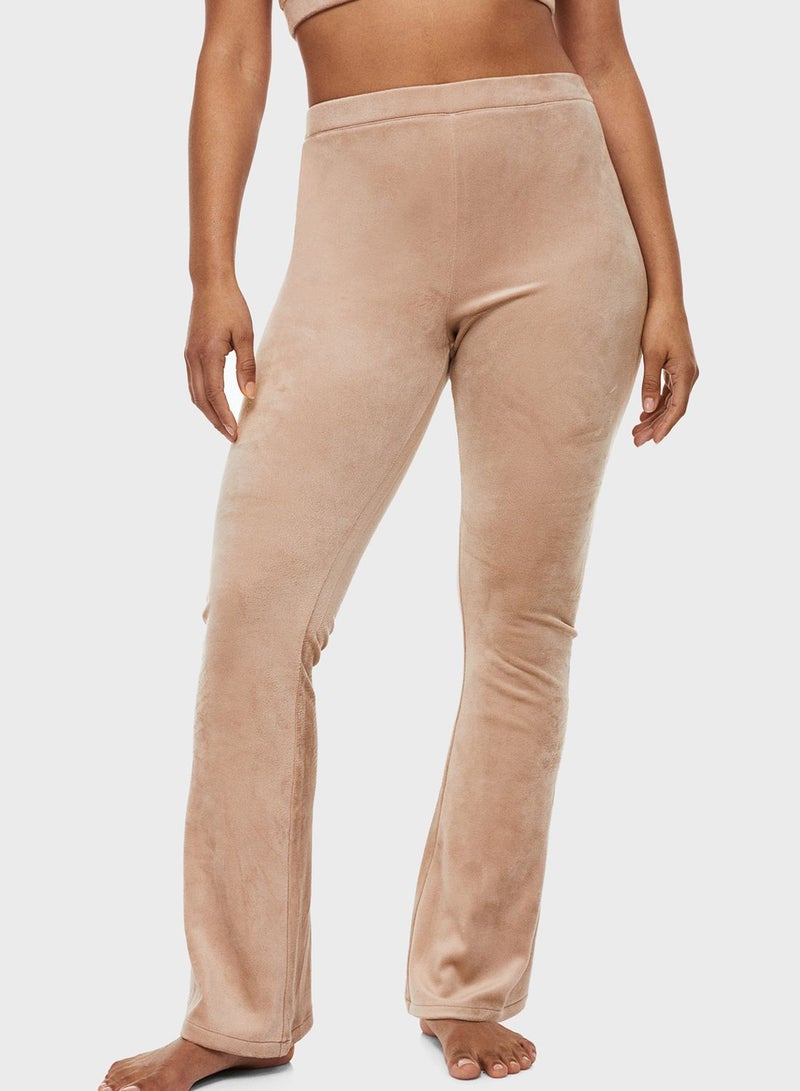 Flared Velour Pants