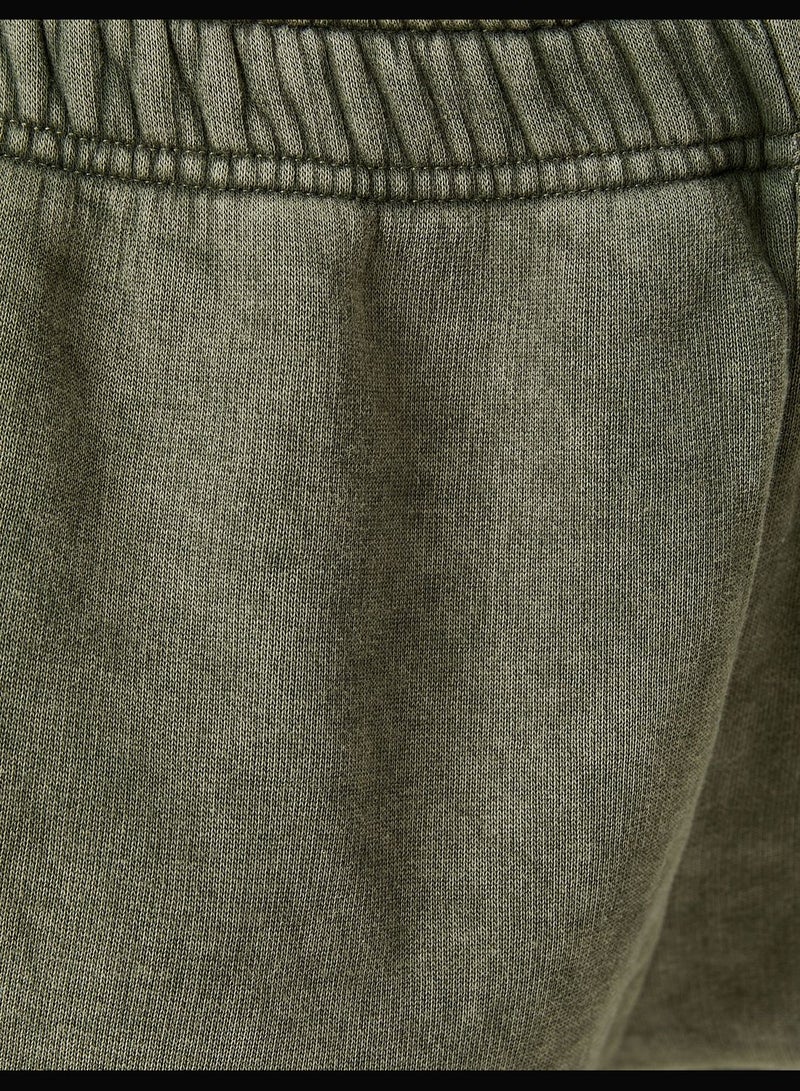 Jogger Sweatpants Pockets Cotton Relax Cut