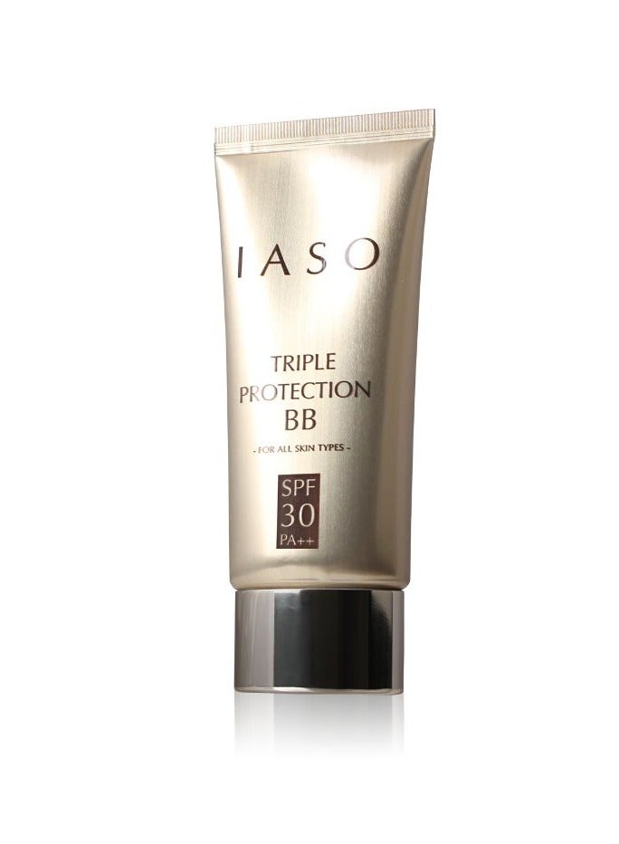 IASO Triple Protection BB Cream SPF30 PA++, Lightweight Formula, Dewy texture, Instant & Even-Toned, Flawless Look,  Natural Beige, Made in Korea