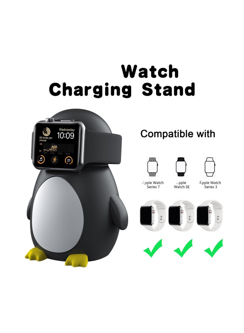 Charger Stand Compatible With Iwatch, Silicone Dock Holder, Desk Stand, Charging Station Dock Holder Compatible with All Apple Series Ultra/Se/8/7/6/5/4/3/2/1, Anti-Scratch (Not Include Charger)
