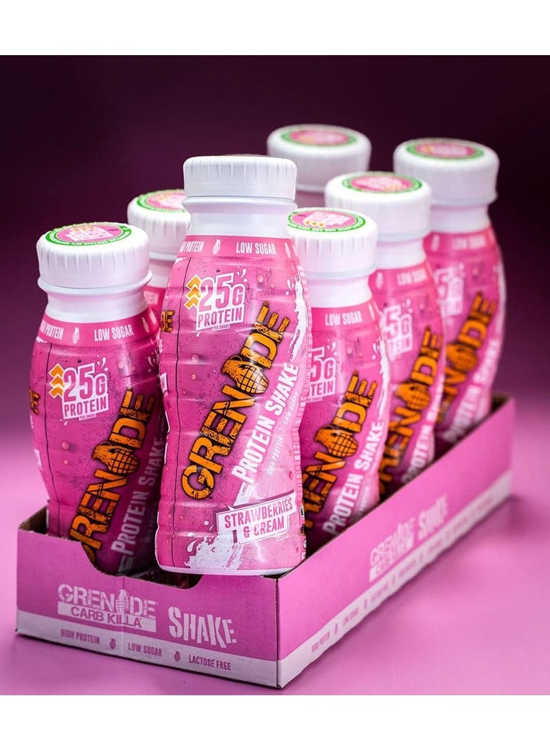 Protein Shake 330ml Strawberry And Cream Flavor Pack of 8