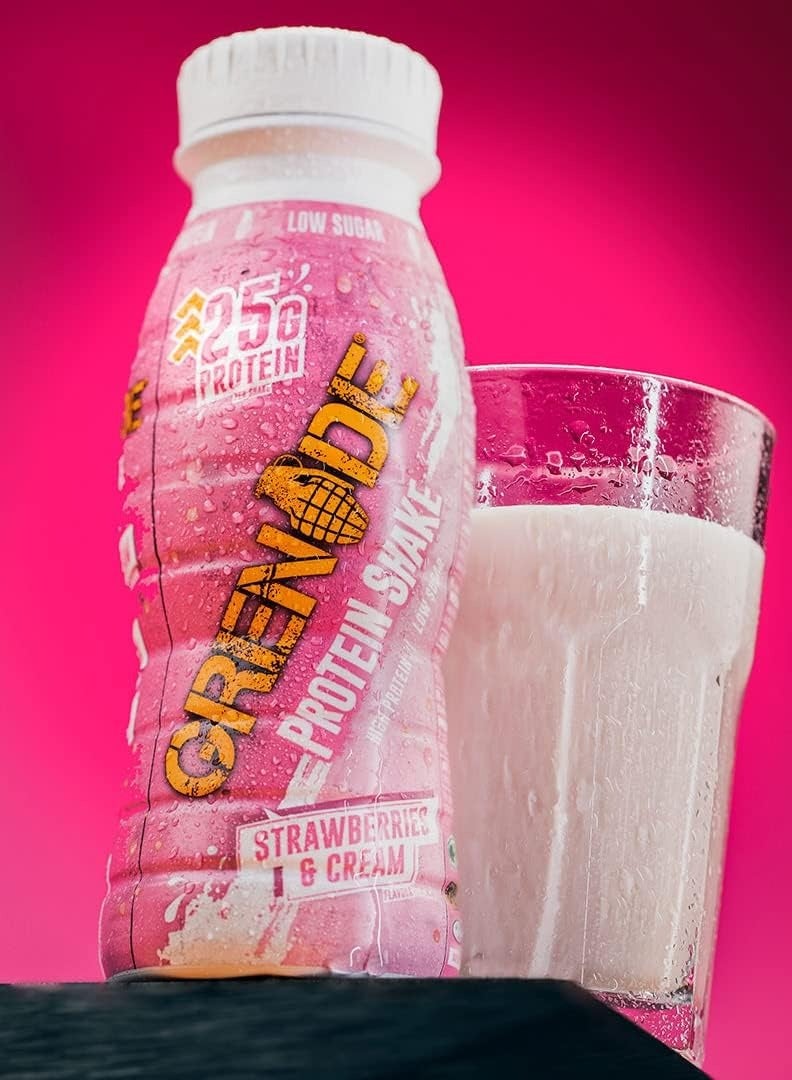 Protein Shake 330ml Strawberry And Cream Flavor Pack of 8