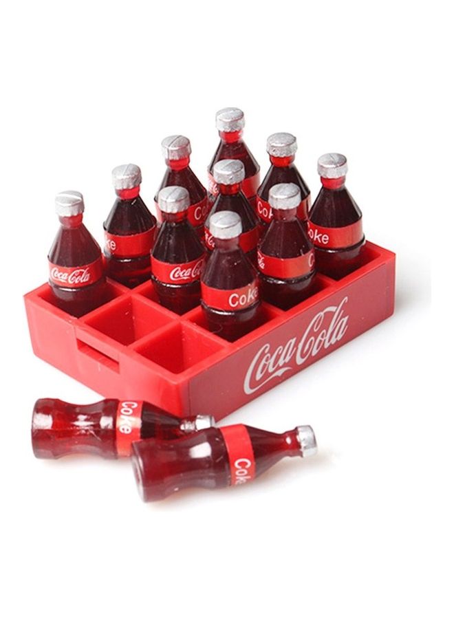RC Mini Coke Bottle And Tray Decoration Accessory Tool 5 x 4 x 4cm