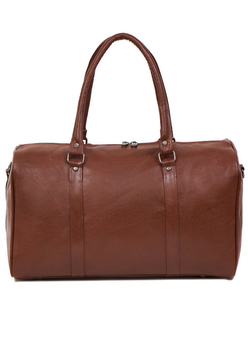 Beck Stylish Travel Duffel Bag For Men and Women brown