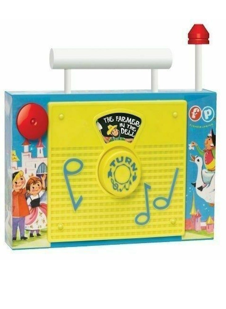 Fisher Price Fun Classics TV Radio Interactive Toy for Pretend Games and Role Play Preschool with Retro Style Packaging Suitable for Boys and Girls