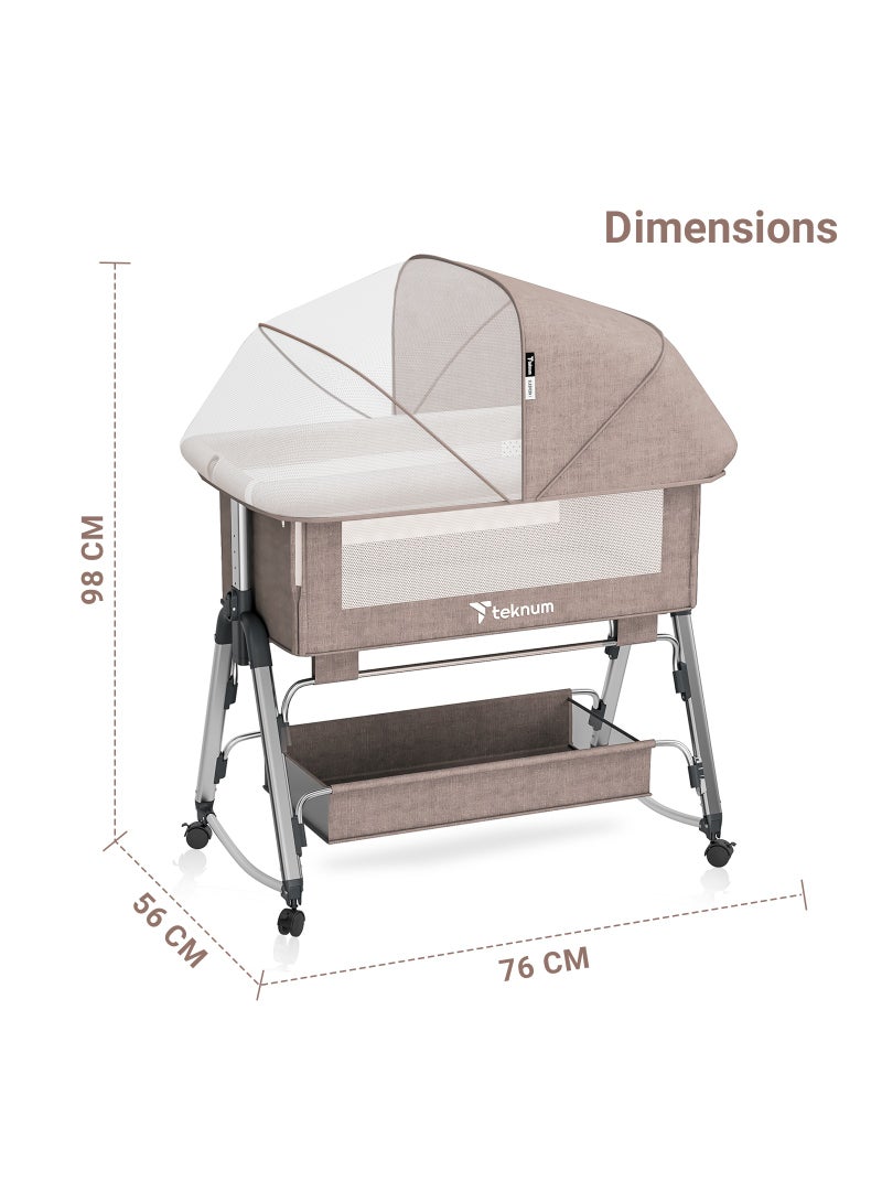 Baby Bedside Sleepzen 1 With Horizontal Adjustment - Ivory