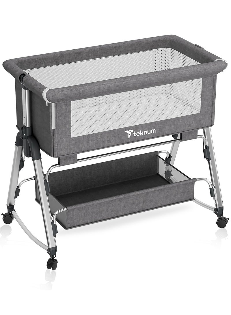 Baby Bedside Sleepzen 1 With Horizontal Adjustment - Grey