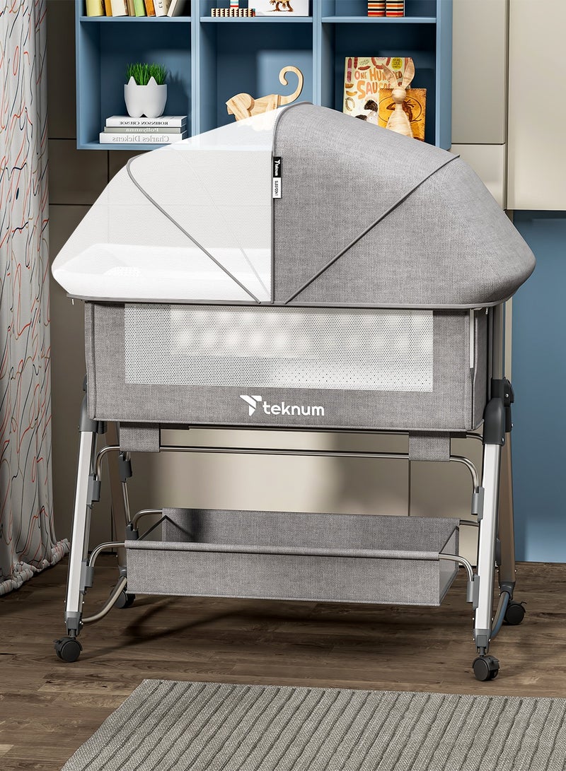 Baby Bedside Sleepzen 1 With Horizontal Adjustment - Grey