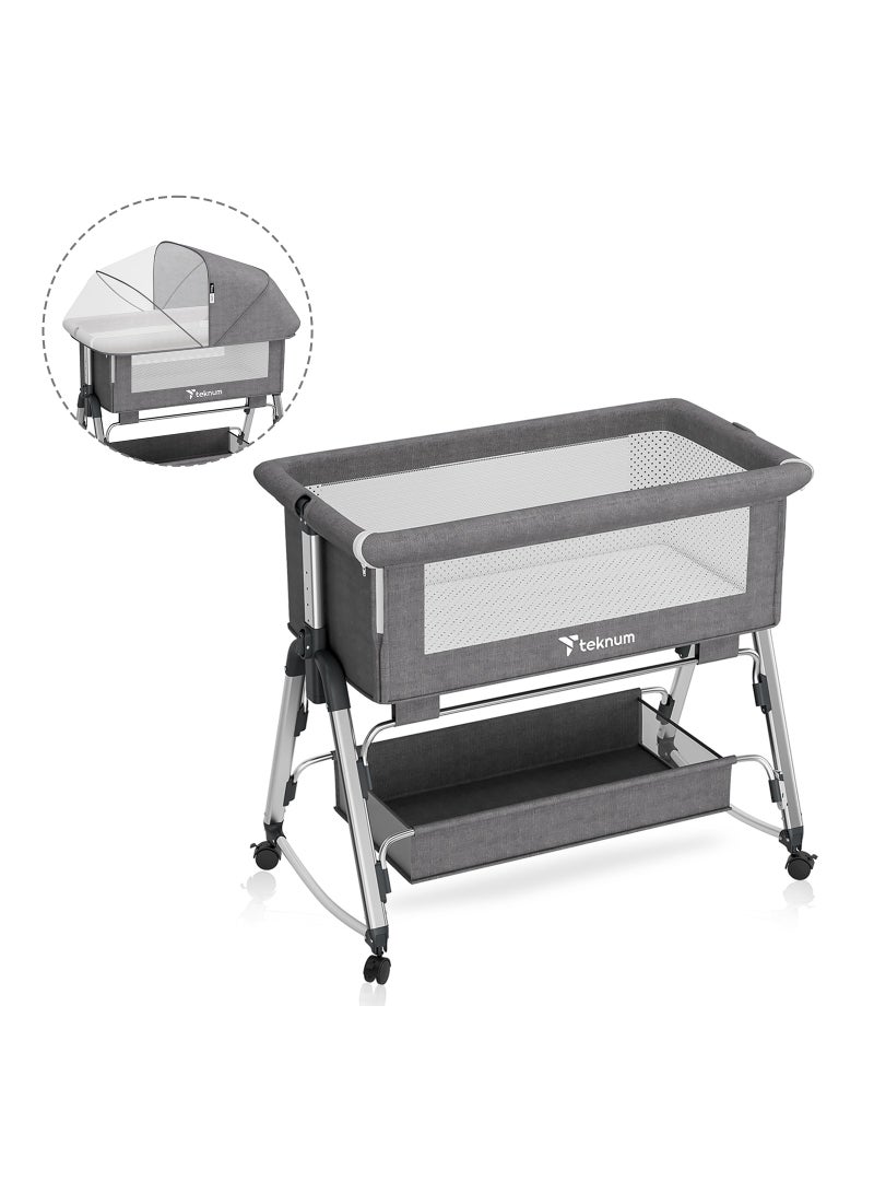 Baby Bedside Sleepzen 1 With Horizontal Adjustment - Grey