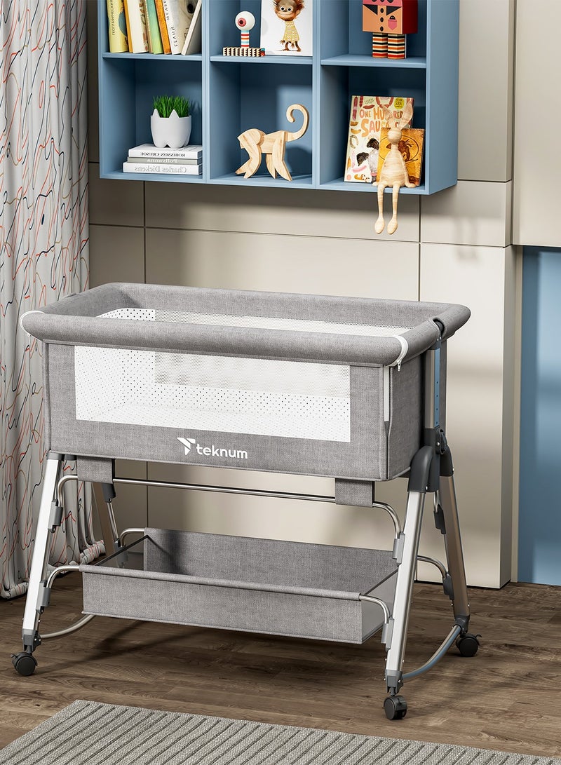 Baby Bedside Sleepzen 1 With Horizontal Adjustment - Grey